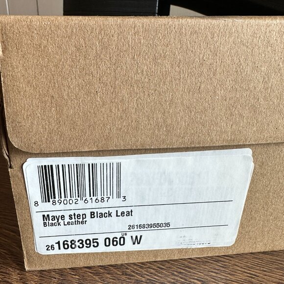 BNIB Clarks Black Maye Combat Leather Boots - Size 6 - Picture 8 of 8
